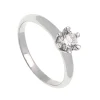 Solitario oro blanco 0572
