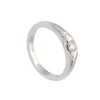 Solitario oro blanco con diamante