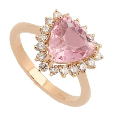 Sortija con Turmalina y diamantes - 0441