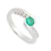 Sortija de Esmeralda y Diamantes - 1209