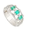 Sortija de Esmeraldas y Diamantes - 1239