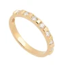 Sortija de oro amarillo con diamantes - 1206
