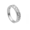 Sortija de oro blanco con siete diamantes