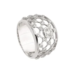 Sortija de red con Diamante