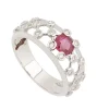 Sortija de Rubí y Diamantes - 1236