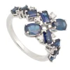 Sortija de Zafiros y Diamantes - 0449