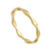 Sortija ondas en oro amarillo - 0784