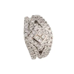 Sortija rombo con diamantes