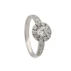 Sortija rosetón de diamantes