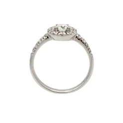 Sortija rosetón de diamantes
